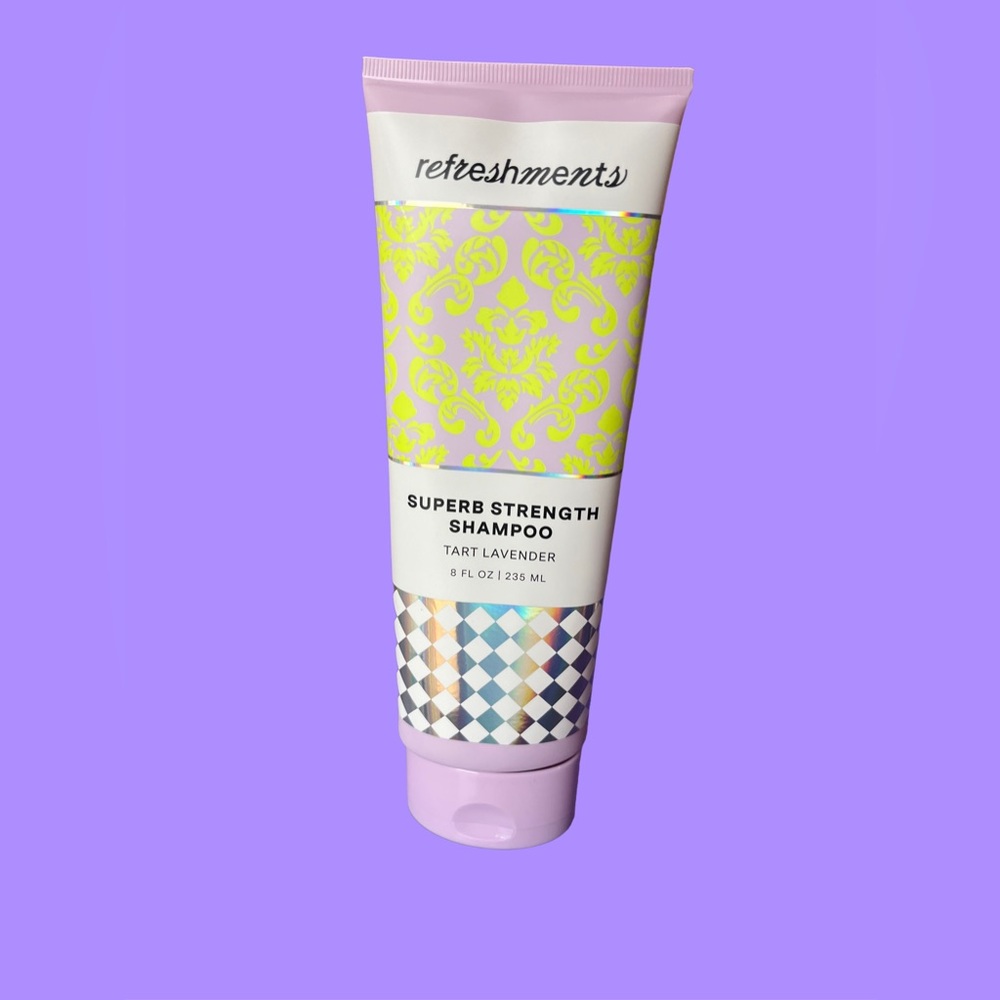 REFRESHMENTS SUPERB STRENGTH Shampoo in TART LAVENDER 8oz NWOB & Sealed